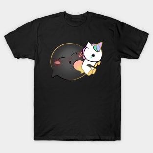 Bracchius the Demon and Sparkles the Plushie Unicorn T-Shirt